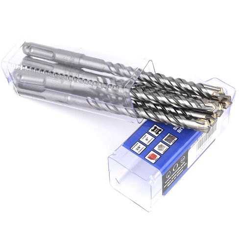 SOMADA 1/4 بوصة × 6 بوصة SDS Plus مجموعة مثقاب مكونة من 10 قطع SDS-Plus مطرقة دوارة مثقاب طرف كربيد 4 قطع للخرسانة والطوب والحجر والبناء in Kuwait