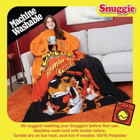 Snuggie The Original Wearable Blanket With Sleeves & Pockets | Reversible Cozy Oversized Throw for Men & Women | One Size in Saudi Arabia