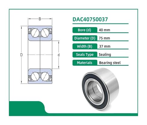 1pcs DAC40750037 40X75X37 BAHB633966 559494 510029 IR-8593 TGB12933S03 Hub Wheel Bearing in Saudi Arabia