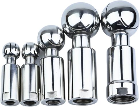 1Pcs 1/4" 304 Stainless Rotary Spray Ball Female Thread CIP Tank Cleaning Head 360 Degree Coverage Wash Fitting IHNIEAEW in Saudi Arabia