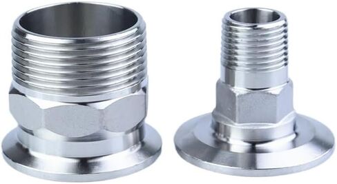 DN15 x Ferrule 25.4 304 Stainless Steel Tri Clamp Hexagon BSPT Male Threaded Ferrule Pipe Fitting IHNIEAEW in Saudi Arabia