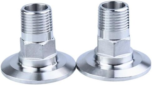 DN15 x Ferrule 25.4 304 Stainless Steel Tri Clamp Hexagon BSPT Male Threaded Ferrule Pipe Fitting IHNIEAEW in Saudi Arabia
