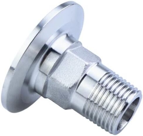 DN15 x Ferrule 25.4 304 Stainless Steel Tri Clamp Hexagon BSPT Male Threaded Ferrule Pipe Fitting IHNIEAEW in Saudi Arabia