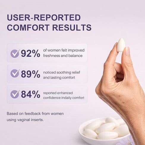Vaginal Moisturizer for Revarey– 5mg Hyaluronic Acid – Vaginal Dryness, Hormone-Free Soothing Inserts, Non-Greasy, 12 count – 1 Month Supply in Saudi Arabia