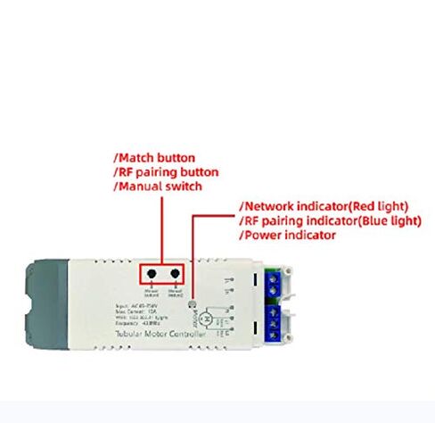 وحدة تحكم المحرك الخطي WiFi RF، جهاز التحكم عن بعد eWeLink، مرحل عكسي للأمام، متوافق مع Alexa in Kuwait