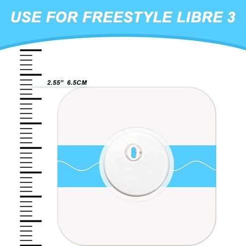 ملصق مقاوم للماء لـ Freestyle Libre 3، 20 قطعة من الرقع اللاصقة الحرة، لا يوجد غراء في المنتصف، أغطية مستشعر CGM شفافة مسبقة القطع مع لاصق قوي، حماية مستمرة لمدة 14 يومًا in Kuwait