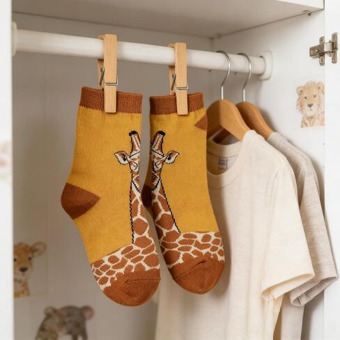 Unisex No-Show Socks, Cute Giraffe Pattern with Stylish Design for Daily Outfits in Saudi Arabia