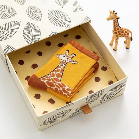 Unisex No-Show Socks, Cute Giraffe Pattern with Stylish Design for Daily Outfits in Saudi Arabia