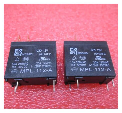 Relay MPL-112-A 12V MPL-112-A-12V OMIF-S-112LM MPL112A MPL112A-12V 12VDC DC12V 16A 250VAC 4PIN 10PCS/LOT in Saudi Arabia