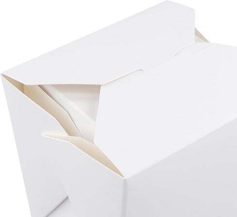 JAPCHET 50 Pack 32 Oz Chinese Take Out Boxes, Paper To Go Containers, Paper Food Box Container for Leftovers, Meal Prep, Restaurants Packaging, White in Saudi Arabia