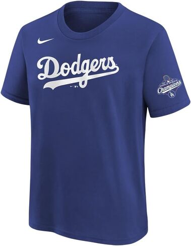 تي شيرت Nike Youth Shohei Ohtani Los Angeles Dodgers 2025 World Series Champions بالاسم والرقم - ملكي in Saudi Arabia