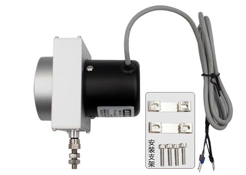 MPS Wire Pull Displacement Sensor, High Precision Displacement Sensor,Wire Pull Encoder,Gate Opening Meter Voltage Signal 0-10V(8000mm) in Saudi Arabia