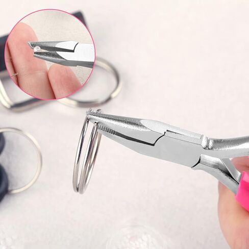 Split Ring Pliers 3 Inches Jump Ring Opener Ring Opening Pliers Split Rings Fishing Ring Splitter Plier Split Ring Tool For Small Split Rings Key Chain Jewelry Beading Repair Making in Saudi Arabia