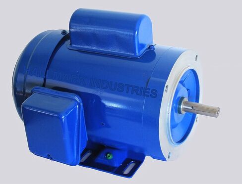 Hallmark Industries MA0505A AC Motor, 1/2 hp, 1725 RPM, 1PH/60 hz, 115/208-230V AC, 56C/TEFC, Cap Start, with Foot, SF 1.15, Steel (Pack of 1) in Saudi Arabia