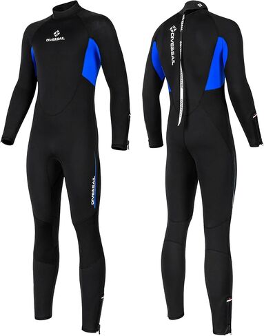 Wetsuit Full Wetsuit Womens Mens 5mm Neoprene Diving Wet Suit Back Zip Long Sleeve Keep Warm for Diving Scuba Surfing Snorkeling Water Sports in Saudi Arabia