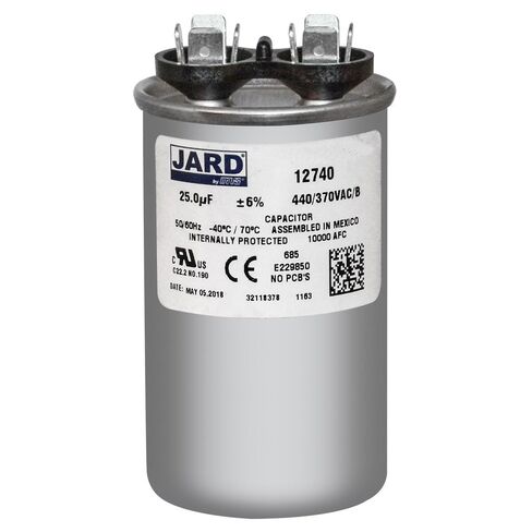 مكثف تشغيل المحرك Mars 12740، 25 MFD 440V مستدير in Saudi Arabia