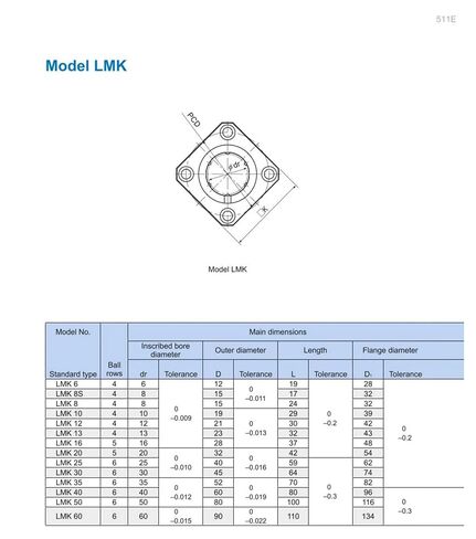 المحامل الخطية LMK50UU LMK50 حواجز توجيهية in Kuwait