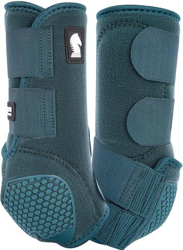 Classic Equine Flexion by Legacy2 Support Boots, Hind, Dragonfly Green, Medium in Saudi Arabia