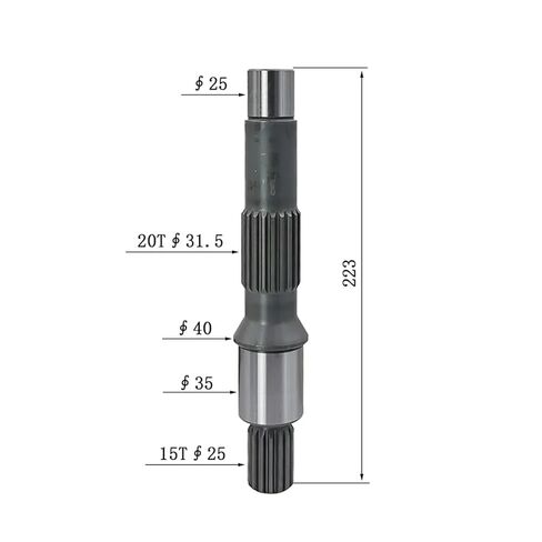 عمود المضخة الهيدروليكية/عمود الخرج A10V063-53 للحفارات SY55-8-9-10 وFR65V8 in Kuwait