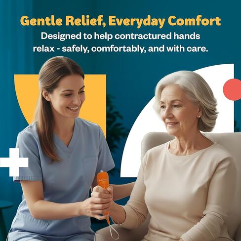 SenseAid Hand Contracture Therapy Carrot | First Stage Hand Splint For Straightening Fingers With Dupuytren's Contracture, Gradual Finger Separator For Hands in Kuwait