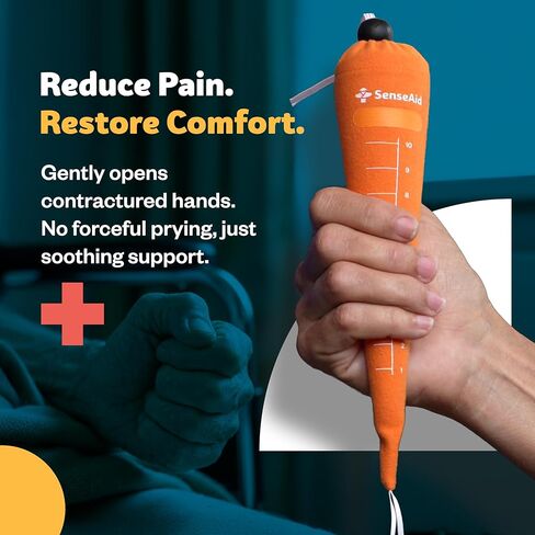 SenseAid Hand Contracture Therapy Carrot | First Stage Hand Splint For Straightening Fingers With Dupuytren's Contracture, Gradual Finger Separator For Hands in Kuwait
