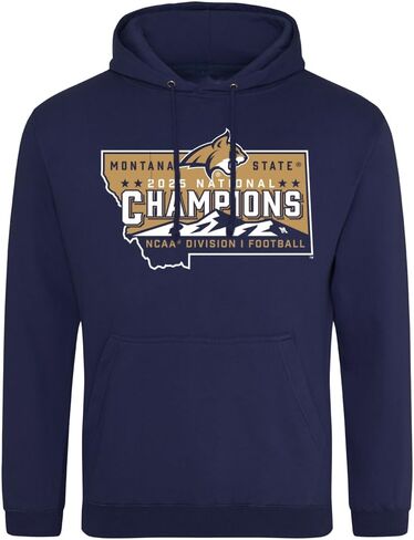Sport Your Gear Officially Licensed Montana State Bobcats 2025 NCAA Division I Football Champions Pullover Sweatshirt Hoodie in Saudi Arabia