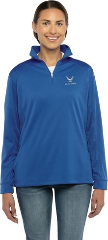 Vantage Apparel Women's US Air Force Micro Mesh Performance 1/4 Zip Pullover in Saudi Arabia