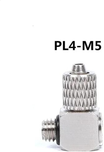 Mini Pneumatic Pipe Connector Thread M3 M4 M5 M6 Screw Through Fitting Twist Joint Tube OD 3mm 4mm 6mm 10Pcs(PL4-M5) in Saudi Arabia