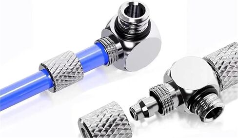 Mini Pneumatic Pipe Connector Thread M3 M4 M5 M6 Screw Through Fitting Twist Joint Tube OD 3mm 4mm 6mm 10Pcs(PL4-M5) in Saudi Arabia