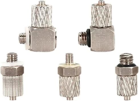 Mini Pneumatic Pipe Connector Thread M3 M4 M5 M6 Screw Through Fitting Twist Joint Tube OD 3mm 4mm 6mm 10Pcs(PL4-M5) in Saudi Arabia