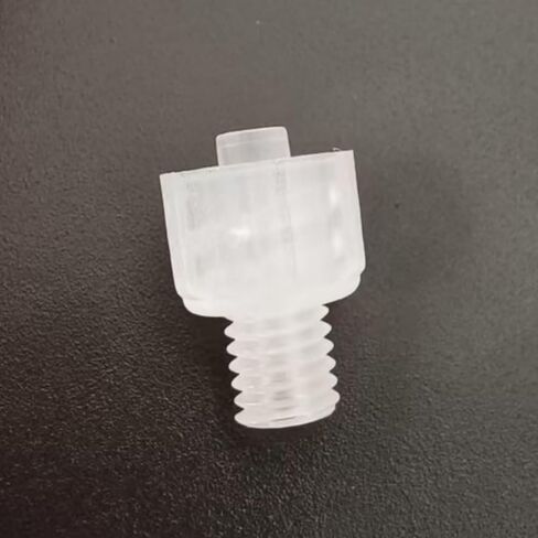 ذكر Luer إلى محول خيط مع خيط ذكر 1/4"-28 Luer إلى تركيبات مترابطة للطب والمختبر ومعالجة الأغذية والاستخدام الكيميائي (1/4-28unf-Male Luer) شفاف PP 100 قطعة in Saudi Arabia