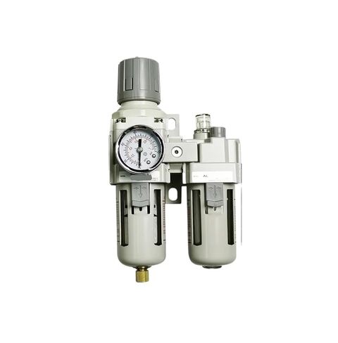 AC2010-02 AC3010-03 AC4010-04D Pneumatic Pressure Regulator Oil-Water Separator Manual Drain Compressor air Filter Moisture(04D+PC10-04,Copper Filter) in Saudi Arabia