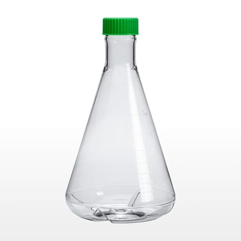 250ml Plastic Erlenmeyer Flask, 12Pcs Sterile Polycarbonate (PC) Conical Flask with Vent Cap for Lab Experiment Chemistry Science, Graduated, Individual Package, Baffled in Saudi Arabia