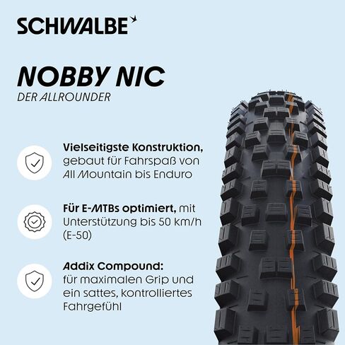 Schwalbe Nobby NIC Performance DD Folding Tyre // 62-584 (27.5 x 2.40 Inches) in Saudi Arabia