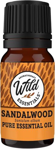 زيت خشب الصندل الأساسي من Wild Essentials - ألبوم سانتالوم نقي 100% - زيت عطري ممتاز (10 مل) in Saudi Arabia