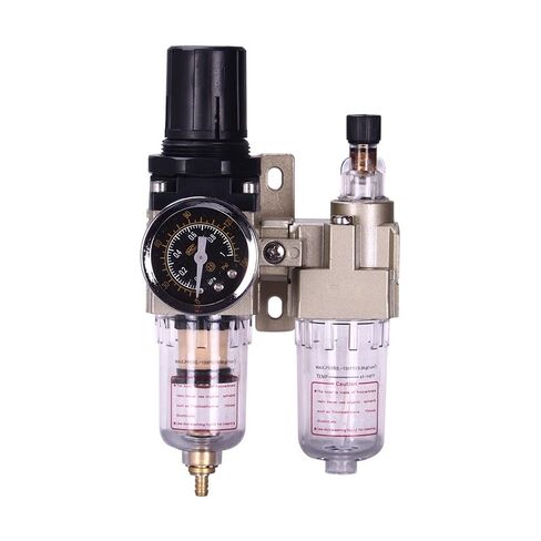 Air Pump Compressor Oil Filter Regulator Trap Pneumatic Water Separator Pressure Manual Drainage Supply AC2010-02 Type(AC2010-02 w PC10mm) in Kuwait