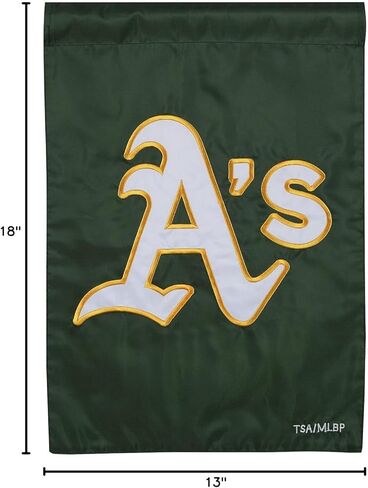 لافتة علم الحديقة من Oakland Athletics A على الوجهين، مزخرفة ممتازة للبيسبول في الهواء الطلق in Saudi Arabia