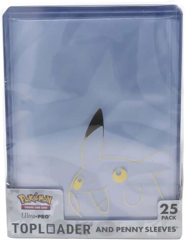 Ultra PRO - مجموعة كومبو من Pikachu Toploader وPenny Sleeves للعبة بطاقات Pokémon Trading (25 حزمة) in Saudi Arabia