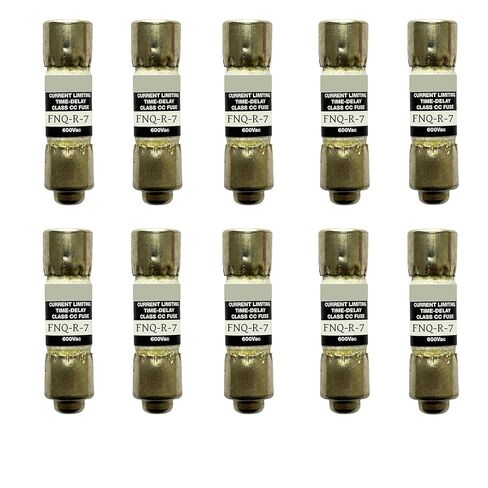 10-Pack New FNQ-R-7 FNQ-R-7A FNQ-R 7A 600Vac Time Delay Fuse，FNQ-R-7A Class CC Current Limiting Fuse in Kuwait