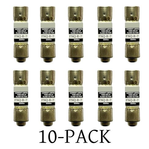 10-Pack New FNQ-R-7 FNQ-R-7A FNQ-R 7A 600Vac Time Delay Fuse，FNQ-R-7A Class CC Current Limiting Fuse in Kuwait