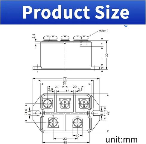200A Three-Phase Rectifier Bridge Module vuo Profile MDS200A Input Output 1600V in Saudi Arabia