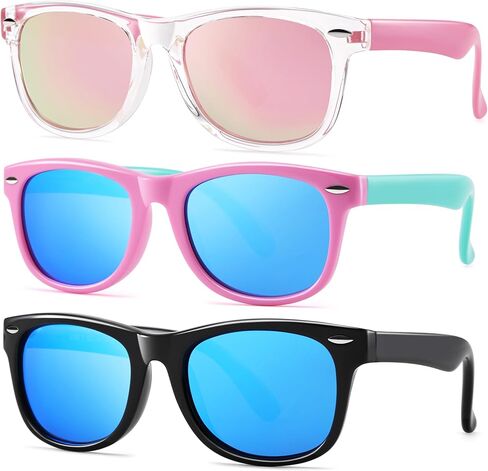 Pro Acme Kids Polarized Sunglasses, Flexible TPEE Frame Shades for Toddler Girls Boys, Ages 3-12 in Saudi Arabia