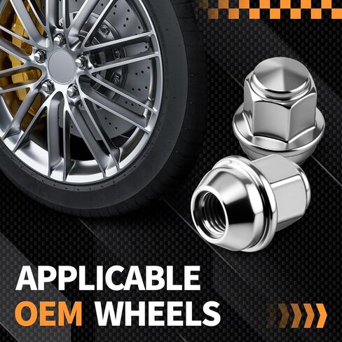 20Pcs 12x1.5 OEM Lug Nuts for 2013-2025 Ford Escape & 2012-2021 Fusion & 2019-2025 Ranger & 2021-2025 Bronco & Lincoln MKC MKZ, One-piece Factory Steel Tuner Nuts, Stock Wheel Lugnuts Replace in Saudi Arabia