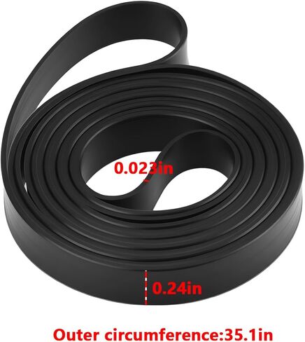 Transcript Turntable Rubber Belt 35.1x0.240x0.023in Compatible with Pioneer PL-41 PL-41A PL-41C in Saudi Arabia