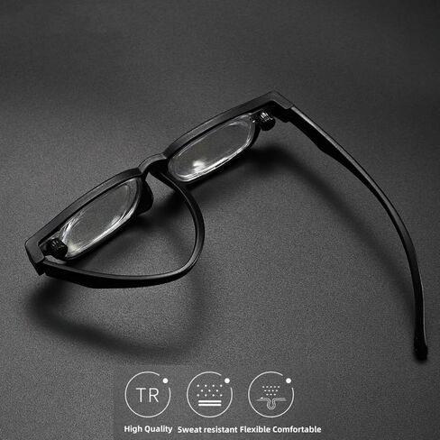 DorkTees Adjustable Glasses Dial Vision Adjustable Focus Reading Glasses Blue Light Blocking Eyeglasses for Men and Women in Saudi Arabia