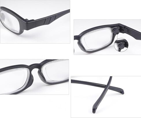 DorkTees Adjustable Glasses Dial Vision Adjustable Focus Reading Glasses Blue Light Blocking Eyeglasses for Men and Women in Saudi Arabia