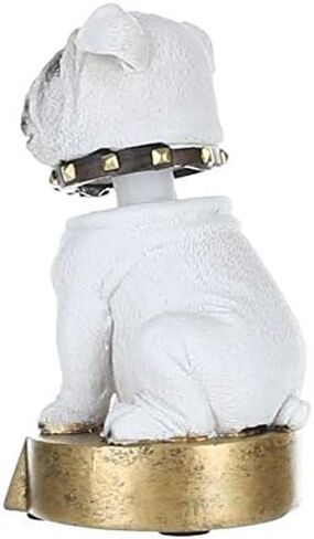 جائزة Decade Awards Bulldog Bobblehead Mascot Trophy، باللون الأبيض - بطول 15.24 سم | جائزة البلدغ المحفورة - قم بالتخصيص الآن in Kuwait