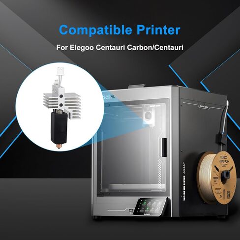 0.4 مم سيراميك عالي الجودة cc Hotend لـ Centauri Carbon Print Head Extruder Kit نهاية ساخنة بالوعة الحرارة فوهة فولاذية صلبة مع غطاء سيليكون لـ Elegoo Centauri (hotend) in Saudi Arabia