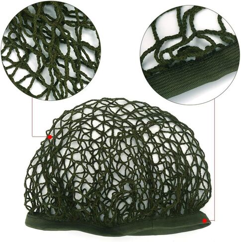Helmet Net Parts, Helmet Scrim Camouflage Net Cover Fit for M1 M35 M88 Helmet, Green in Saudi Arabia