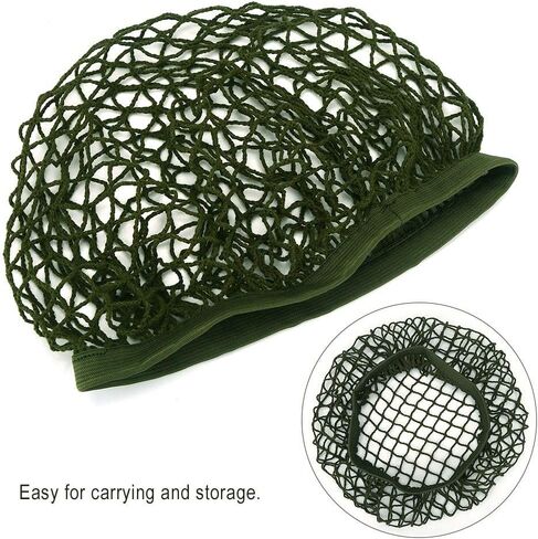 Helmet Net Parts, Helmet Scrim Camouflage Net Cover Fit for M1 M35 M88 Helmet, Green in Saudi Arabia